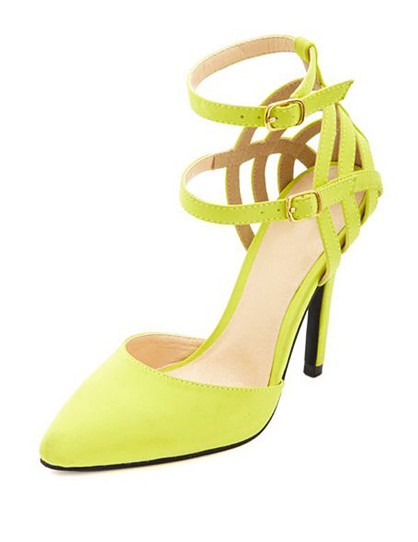 Strappy Caged Pointed Toe D' Orsay Pumps $35.50 